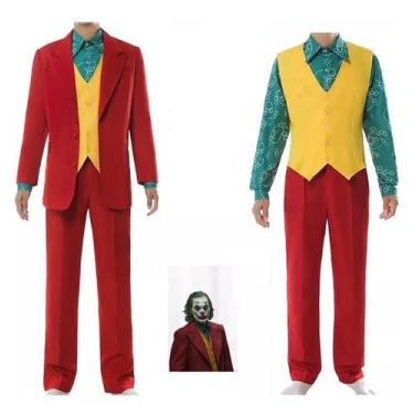 Imagem de Roupa Fantasia Coringa Joker 2019 Cosplay Batman Lançamento L - GENÉRI