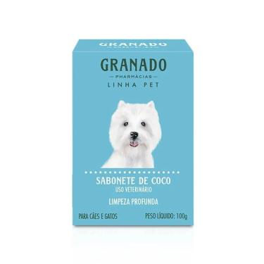 Imagem de Sabonete Pet Granado Coco para Cães e Gatos com Óleo de Coco 100G Unidade
