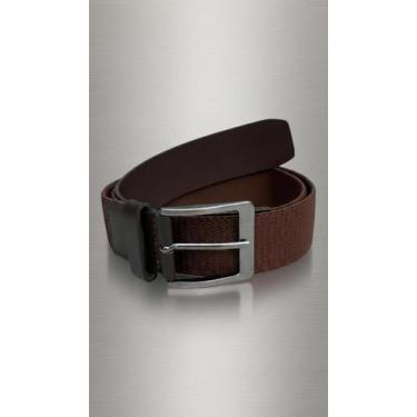 Imagem de Cinto Masculino Couro e Elástico Cor Café - Congratulations Store