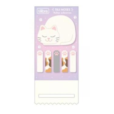 Imagem de Bloco Adesivo Tili Notes Purrfect  Cats 65mmX52mm C/6 Tilibra