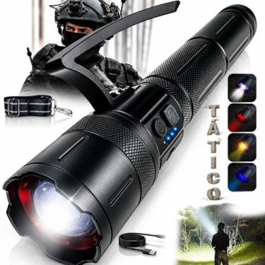 Imagem de Lanterna Canhão De Luz Laser Led Titanium Zoom 2000m Reforçada - Genér