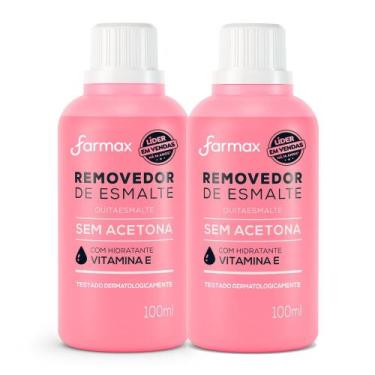 Imagem de Kit 2 Removedor de Esmalte Farmax com 100ml