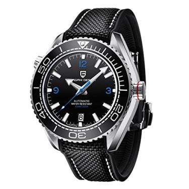 Imagem de BY BENYAR Relógio masculino de luxo Pagani Design, relógio automático com moldura de cerâmica para homens, vidro de safira, 100 m, resistente à água, relógio de pulso mecânico 1679..,