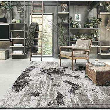 Imagem de Tapete para sala de estar, lavável, macio, estampado, antiderrapante, estilo industrial, quarto, sala de estudo, quarto das crianças, varanda, sofá, 120160 cm