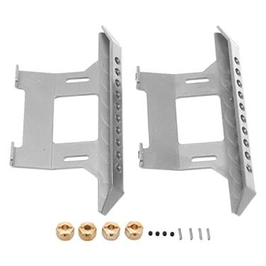 Imagem de Pedais RC, Pedal lateral de metal Liga de alumínio para Axial SCX10II 90046 90047 90075(Prata)