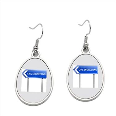 Imagem de Brinco conceito de engenharia civil – Brincos pendentes para meninas – Presente de festa de aniversário dos namorados