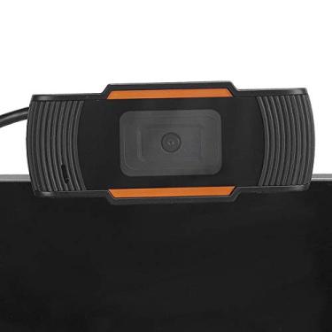 Imagem de CiCiglow Webcam Full HD, Webcams de grande angular 720P Streaming USB Web Camera, Clip on Computer Camera Microfone embutido para videochamadas, gravação, conferência, Skype (preto)