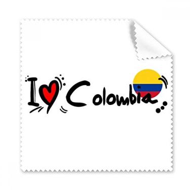 Imagem de I Love Colômbia Bandeira de Palavras Amor Ilustração Coração Pano de Limpeza Limpeza de Tela de Celular 5 peças