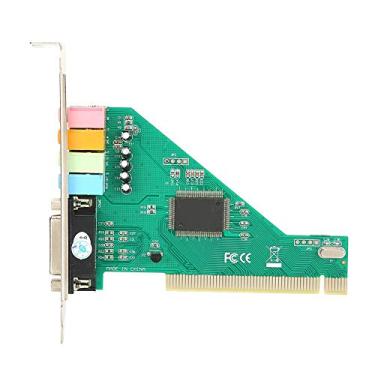 Imagem de Placa de som PCI, placa de som estéreo surround CMI8738, placa de som PCI-E Express 4.1, placa de som surround de 4 portas, para computador desktop