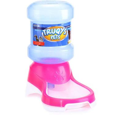 Imagem de Bebedouro Automático Truqys Pets com Galão Rosa 
