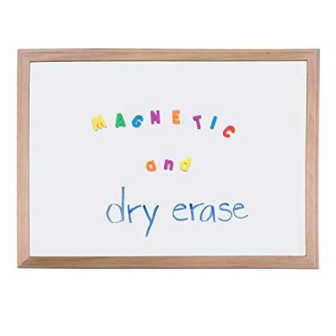 Imagem de Crestline Products - Flipside Products Placa magnética branca apagável a seco com moldura de madeira, 60 x 91 cm