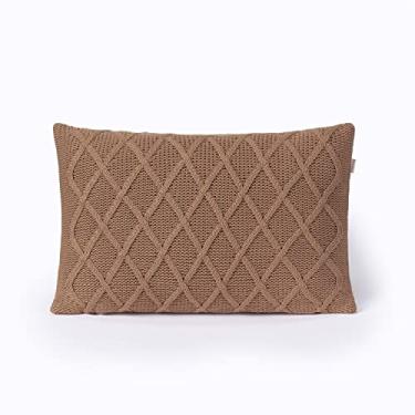 Imagem de Capa de Almofada Trico 50x30cm Decorativa Tricot Paris