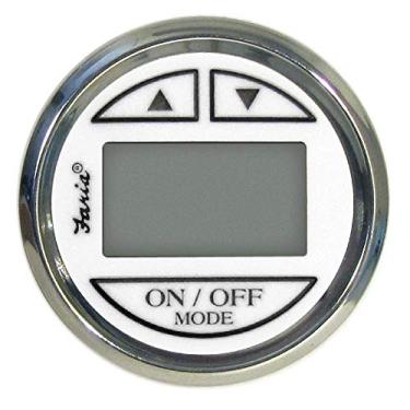 Imagem de FARIA BEEDE 13850 Chesapeake Aço Inoxidável Profundidade Sounder (Transdutor montado na popa) SN2011-2, Branco