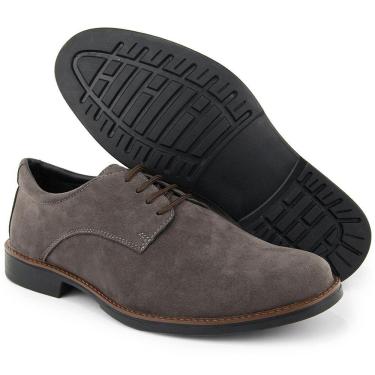 Imagem de Sapato Casual Social Masculino Oxford Camurca Cinza - Br2