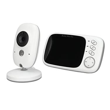 Imagem de Vídeo Baby Monitor, Monitor de Chamada de 2 Vias Câmera Externa Monitoramento do Sensor de Temperatura Plugue EUA 100-240 V
