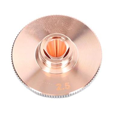 Imagem de Bocal de corte a laser, bocal de corte de 2 camadas, resistente a altas temperaturas, cromado de fibra Diâmetro do furo 2,5 mm
