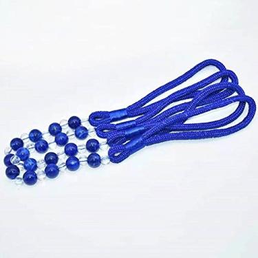 Imagem de 1 Par Cortinas Fivela Cortina Tieback Jade Miçangas Correia Criativa Acessórios para Janela Decorações para Casa, 04,80cm