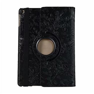 Imagem de ZiEuooo Capa de poliuretano com rotação de 360 graus compatível com Apple Tablet Case para iPad 2 3 4 5 6 7 8 9 Th Gen Air 2 5 Mini 4 5 (iPad 2011 2th 9.7, preto)