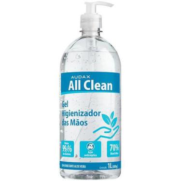 Imagem de All Clean Alcool Gel 70º Pump 1L - Com Extrato De Aloe Vera - Audax