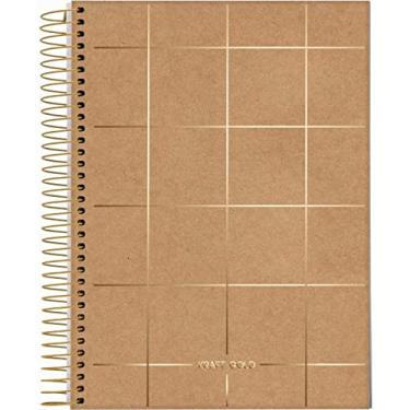 Imagem de Kit de Cadernos, Jandaia, Universitário, 1 Matéria, Capa Dura, Kraft Gold, 80 Folhas, Pacote com 4