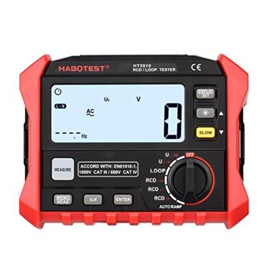 Imagem de Tingpai HT5910 4,7 polegadas LCD medidor de resistência interruptor de vazamento testador RCD/Loop 1000 zenamento de dados megôhmímetro voltímetro com luz de fundo
