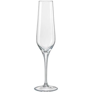 Imagem de BOHEMIA REBECCA TAÇA CHAMPANHE 26x7x7cm 195ml CRISTAL TRANSP 6PÇ