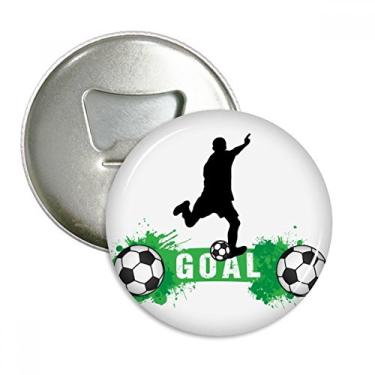 Imagem de Penalty Soccer Football Sports Text Abridor de garrafas ímã de geladeira emblema multifuncional