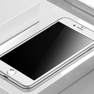 Imagem de Capa protetora para iPhone 7 8 6 6s Plus SE 2020 para capa protetora para iPhone 11 Pro XS MAX XR 5 5s com vidro, prata, para iPhone 7 para 360 Full Cover Phone Case