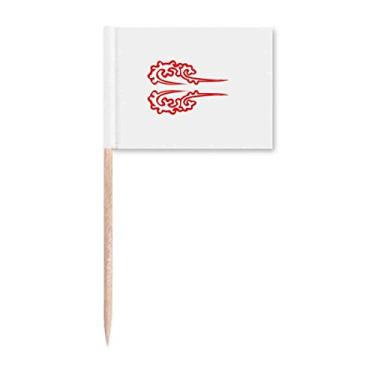 Imagem de Decoração moderna tradicional para palito de dentes marcadores para decoração de festa