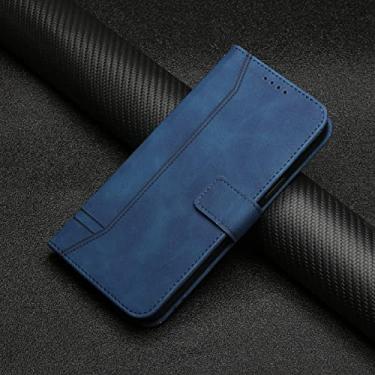 Imagem de Estojo de alça de couro carteira para Samsung Galaxy S22 S21 S20 Plus Ultra FE S10E S10 Lite S9 S8 Plus S7 Note 20 Ultra 10 Lite 9, azul, para Galaxy S20 Plus