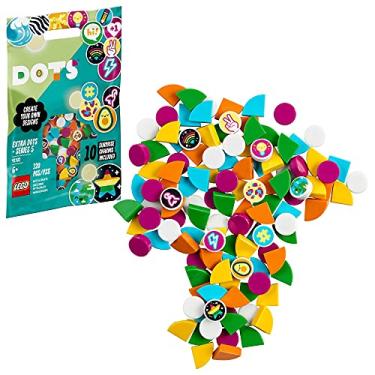 Imagem de LEGO DOTS Extra DOTS S rie 5 (41932) Kit de decora o de artesanato faça você mesmo; Bolsa pequena surpresa cheia de azulejos colecion veis incentiva as crianças a explorar novas ferramentas