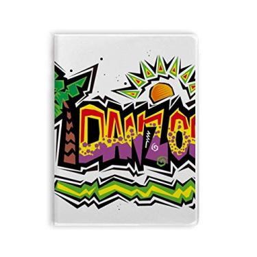 Imagem de Caderno de slogan Danzon rosa Elment da cultura do México Diário capa macia