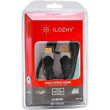 Imagem de Cabo Hdmi X Hdmi 1.4 Ilozhy 1,8 Metro 4k Uhd 3d Gold Premium