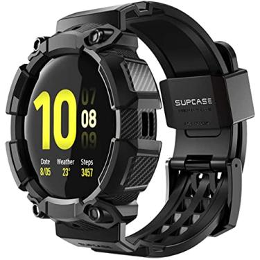 Imagem de SUPCASE Capa da série Unicorn Beetle Pro para Galaxy Watch Active 2, capa protetora robusta com pulseiras para Galaxy Watch Active 2 [44 mm] versão 2019 (preto)