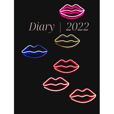 Imagem de Diary 2022: ✔ 8.5”x11” size,Hardcover,110 pages. ✔ Monthly calendar spreads (Jan-Dec) ✔ 4x notes pages after each calendar spread ✔ Further notes ... planner ✔ Includes all major US holiday dates