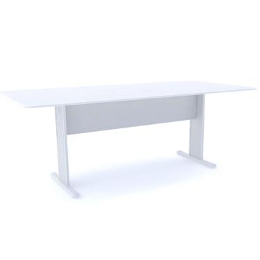 Imagem de Mesa De Reuniões Ret Mx2000 Maxxi Pandin Móveis  Branco