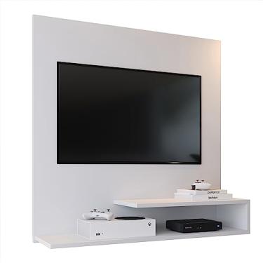 Imagem de Estante Painel Parede 90 cm Smart New TV 32 Polegadas Prateleiras Organizadoras Sala Quarto Pequeno Moderno - RPM (BRANCO)