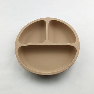 Imagem de Prato Infantil De SIlicone Com 3 Divisórias C/ Ventosa