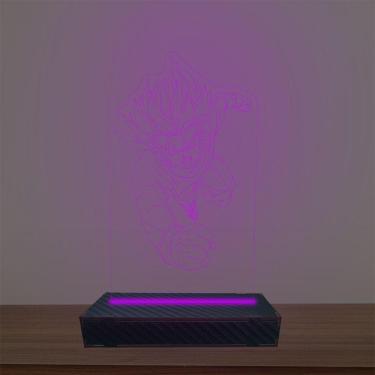 Imagem de Luminária Led 3d Goku Abajur Luxo