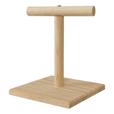 Imagem de WeiLaiKeQi Papagaio jogar carrinho plataforma playstand desktop portátil resistente pássaro poleiro jogar carrinho de ginásio para arara lovebirds mastigar, a