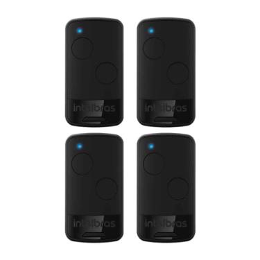 Imagem de Kit 4 Controles Remoto EP02 de 2 botões para Automatizador de Portão Black Intelbras