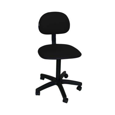 Imagem de Cadeira Secretária Pistão Fixo Corano-Preta.