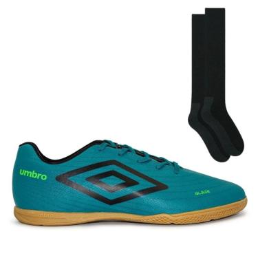 Imagem de Chuteira Futsal Umbro Glaze + Meião Color Sports de Futebol