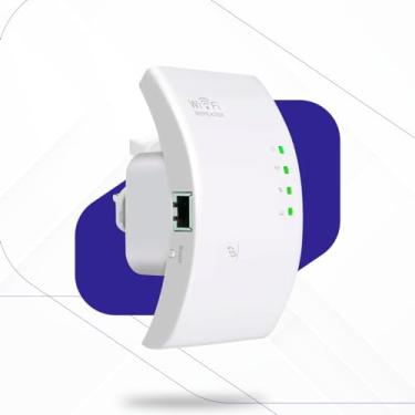 Imagem de Repetidor Amplificador Extensor De Sinal Expansor Wifi Roteador T25 Botão Wps KB-300M