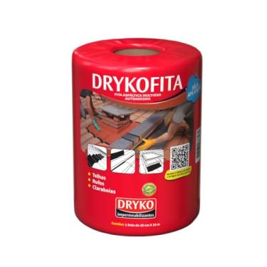 Imagem de Fita Adesiva Aluminizada Terracota 20CM X 10M Rolo DRYKO