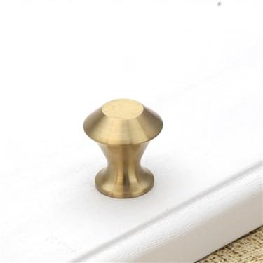 Imagem de Maçaneta hexagonal de latão sólido para armário, maçaneta para porta, cor de latão, gancho para roupas de entrada, 20