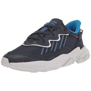 Imagem de Adidas Tênis infantil unissex Ozweego, Tinta/azul alterado/cinza traço, 36