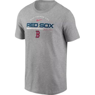Imagem de Nike Camiseta masculina MLB Team Engineered Performance, Boston Red Sox - Cinza, G