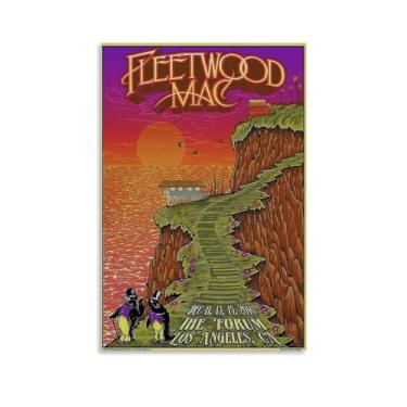 Imagem de OFITIN Fleetwood Mac Poster Banda Poster Vintage Music Posters for Room Estética Canvas Art Poster e Wall Art Picture Print Modern Family Bedroom Decor 12 x 18 polegadas (30 x 45 cm)