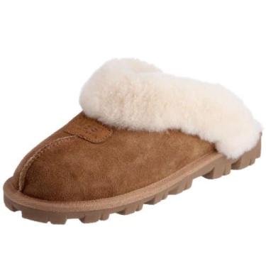 Imagem de UGG Pantufa feminina Coquette, Castanho, 36